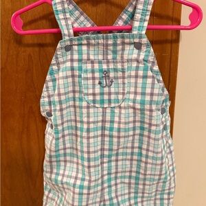 Just one you by Carter’s Plaid Kids Overalls shorts 9M